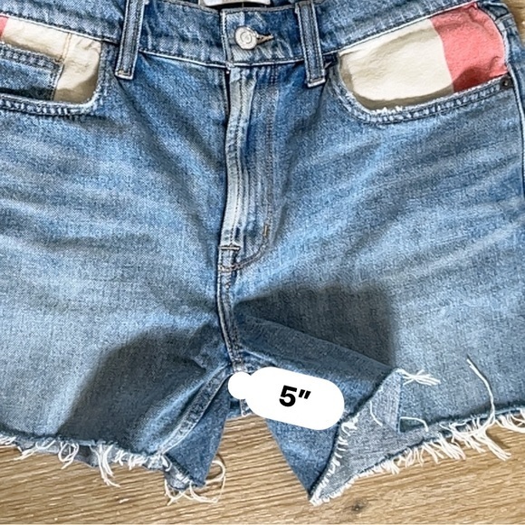 Current/Elliott Aficionado Cutoff Jean Denim Short Color Block‎ Pockets Size 27 - Picture 5 of 7